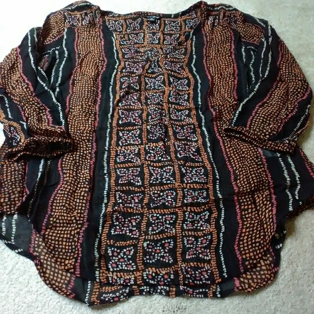 Lucky Brand sheer blouse